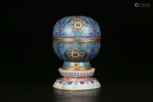 CHINESE CLOISONNIE CONTAINNER