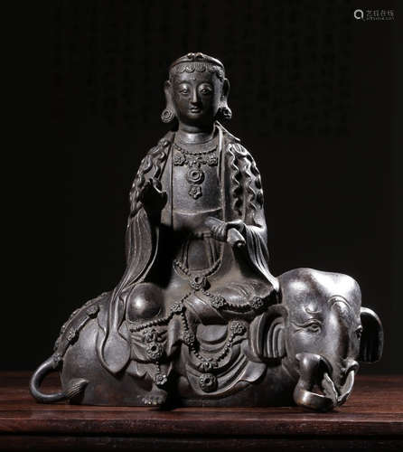 CHINESE GILT BRONZE BUDDHA