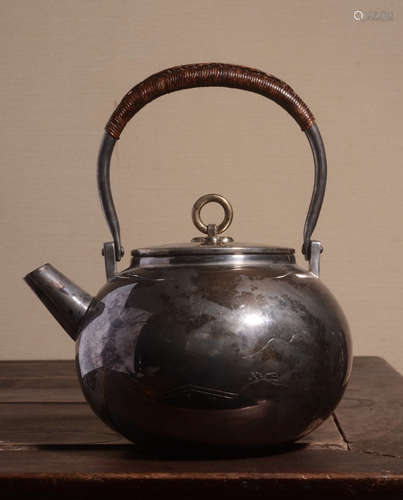 CHINESE SILVER POT