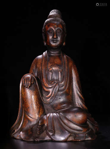 A CHENXIANG WOOD GUANYIN BUDDHA STATUE