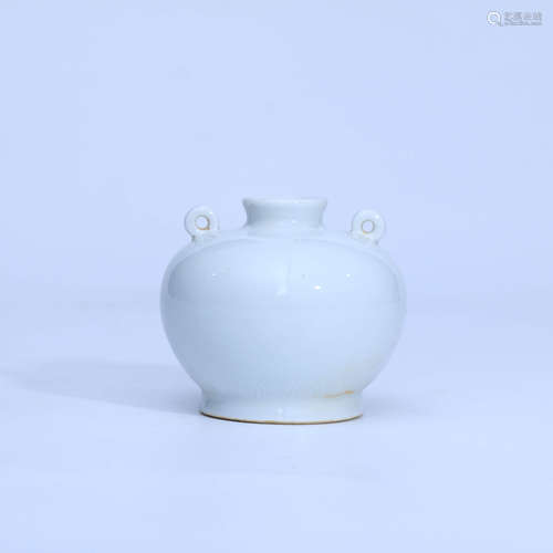 A Chinese Sweet White Glaze Carved Porcelain Jar