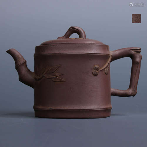 A Chinese Purple Sand Pot, Shao Zhongyou Mark