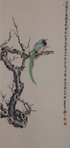 A Chinese Flower&bird Painting, Xie Zhiliu Mark