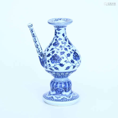 A Chinese Blue and White Twine Pattern Porcelain Pot