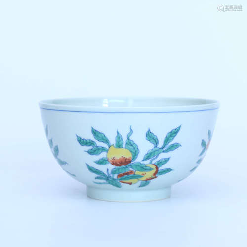 A Chinese Doucai Painted Porcelain Bowl