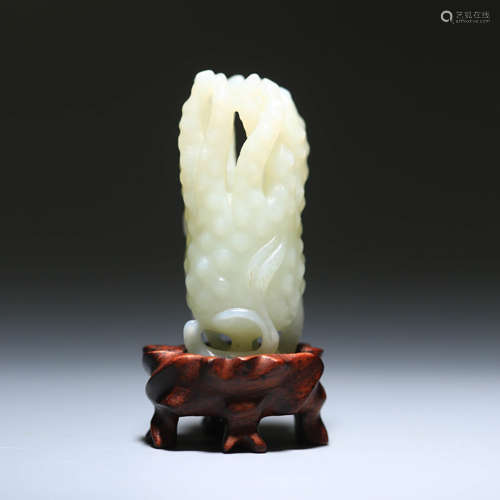 A Chinese Hetian Jade Carved Buddha Hand Ornament