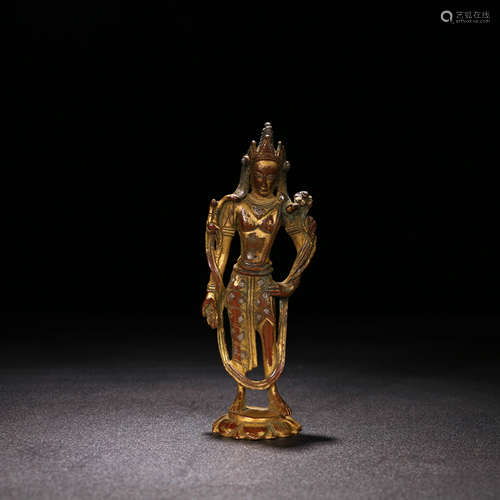 A Chinese Gild Bronze Buddha Statue