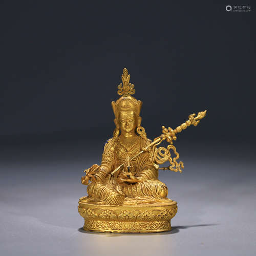 A Chinese Gild Bronze Buddha Statue