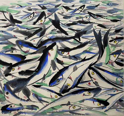 A Chinese Painting, Wu Guanzhong Mark