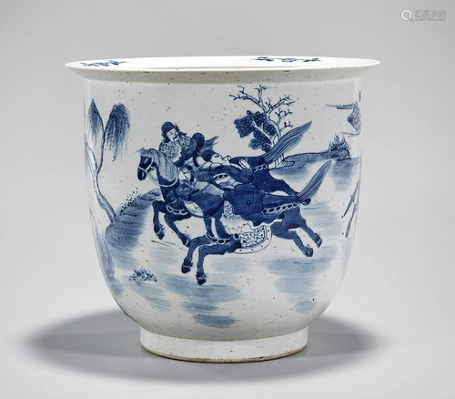 Chinese Blue and White Porcelain Planter