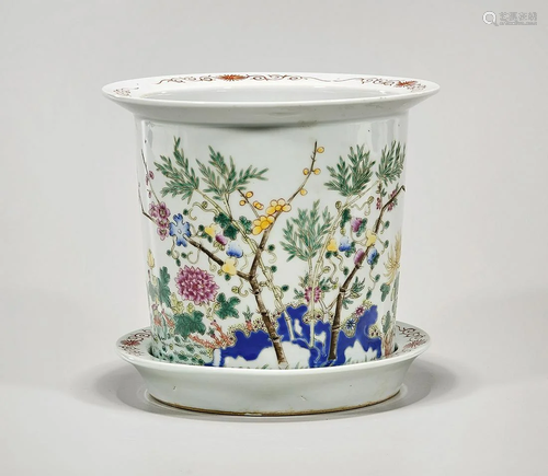 Chinese Enameled Porcelain Planter