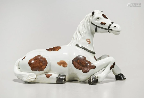 Chinese Glazed Porcelain Horse