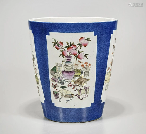 Chinese Enameled Porcelain Jardiniere