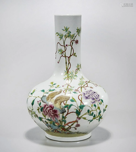 Chinese Enameled Porcelain Vase