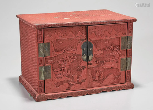 Chinese Cinnabar Chest