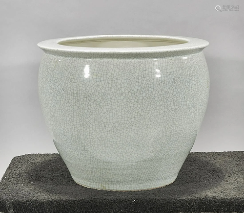 Chinese Crackle Glazed Porcelain Jardiniere