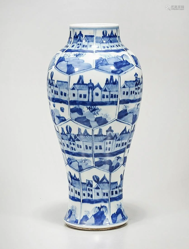 Chinese Blue and White Porcelain Vase