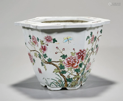 Chinese Enameled Porcelain Planter