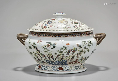 Chinese Enameled Porcelain Tureen