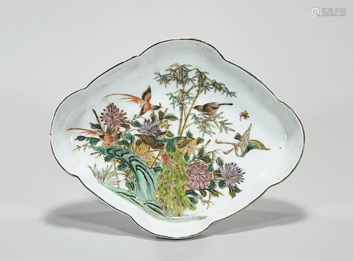 Chinese Enameled Porcelain Basin