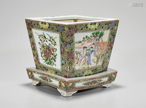 Chinese Enameled Porcelain Planter