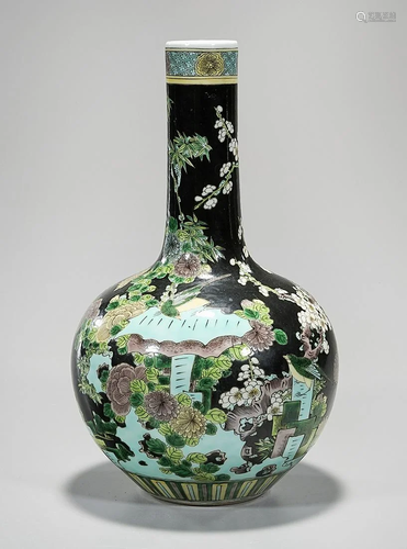 Chinese Enameled Porcelain Globular Vase