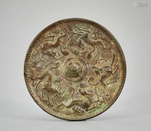 Chinese Archaistic Bronze Mirror