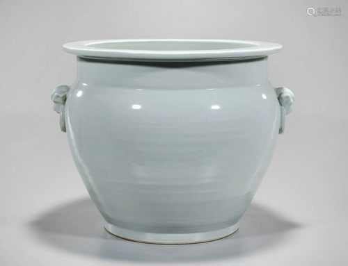 Chinese White Glazed Porcelain Jardiniere