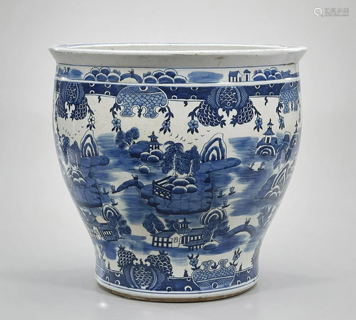 Chinese Blue and White Porcelain Jardiniere