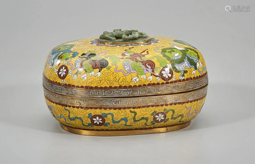 Chinese Cloisonne Covered Box