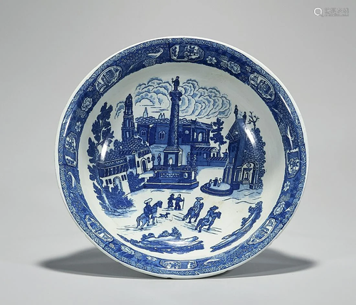 Chinese Blue and White Porcelain Basin