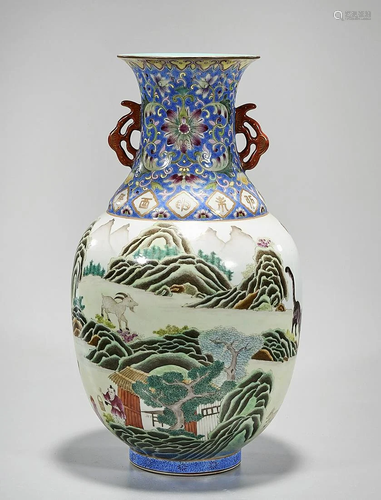 Chinese Enameled Porcelain Vase