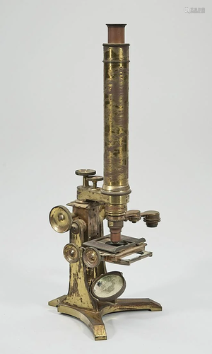 Antique Ross Brass Microscope