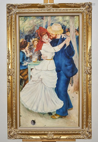 Oil on Canvas Painting After Renoir