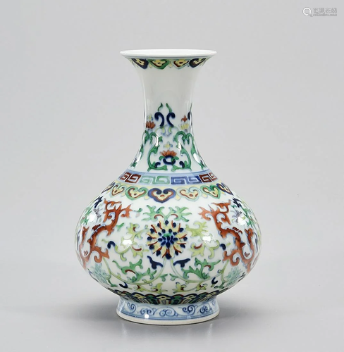 Chinese Doucai Glazed Porcelain Vase