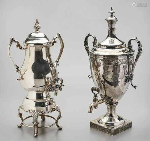 Two Silver Plate Vessels