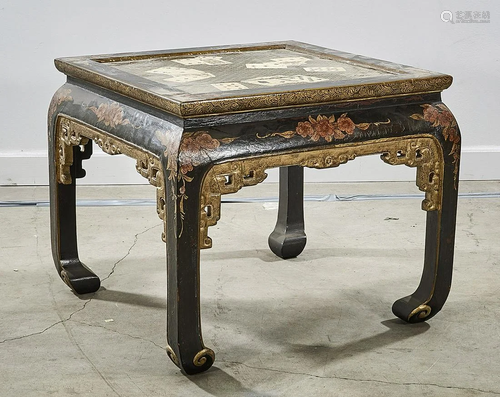 Chinese Painted Wood Table