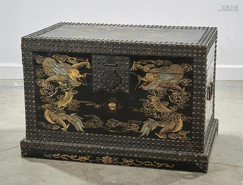 Chinese Painted Wood Chest