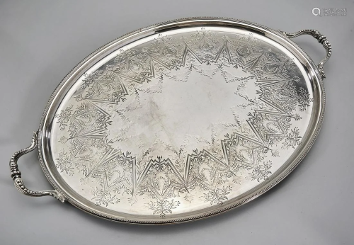 Two Silver Plate Serving Trays