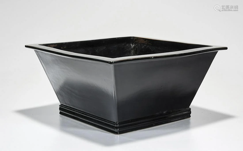 Chinese Black Glazed Porcelain Jardiniere