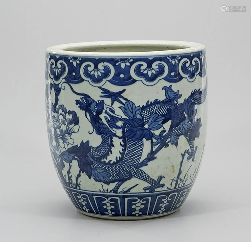 Chinese Blue and White Porcelain Jardiniere