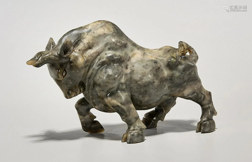 Chinese Carved Seal Stone Bull