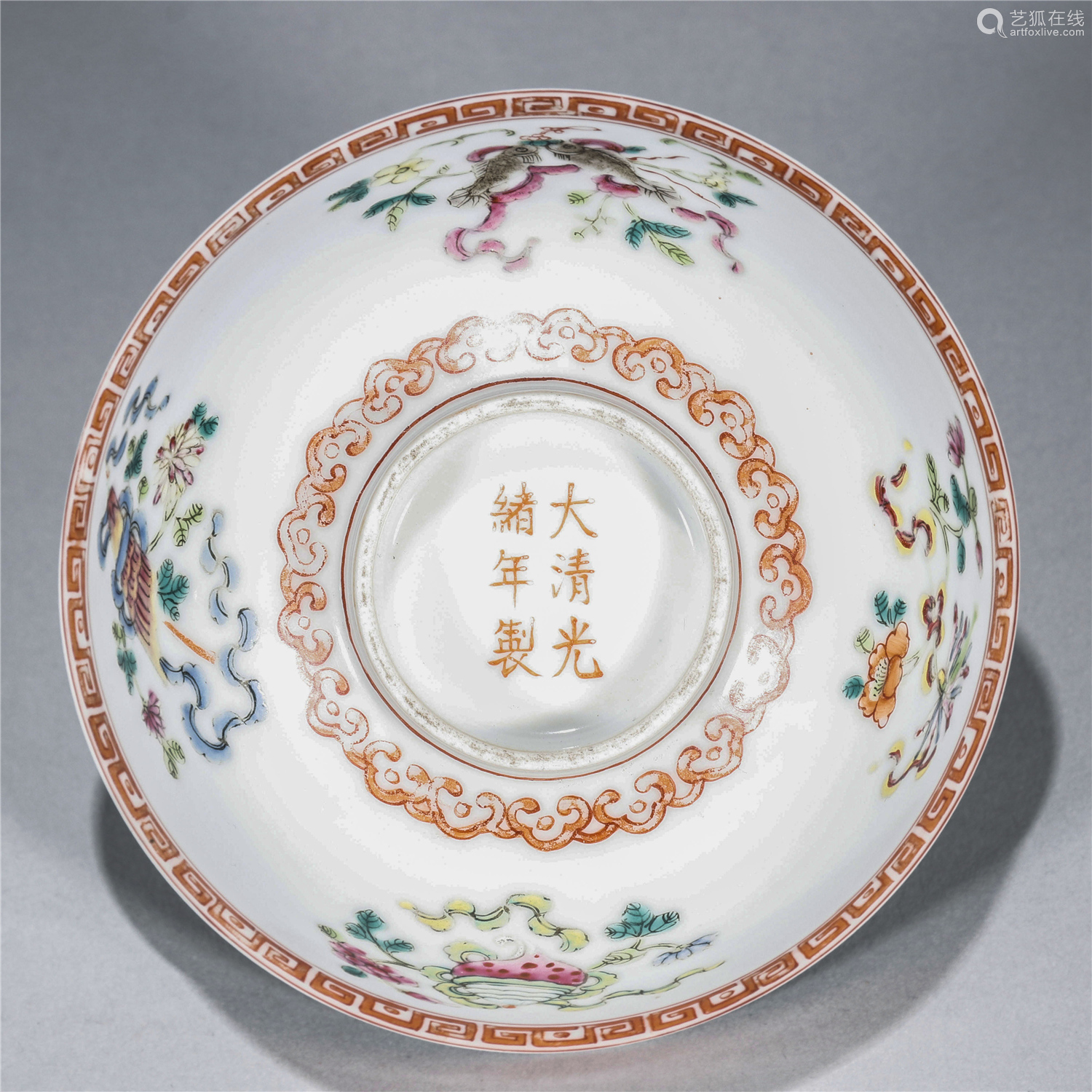大清光绪年制”款粉彩八宝纹碗-【Deal Price Picture】 大清光绪年制”款粉彩八宝纹碗-【Deal Price Picture】
