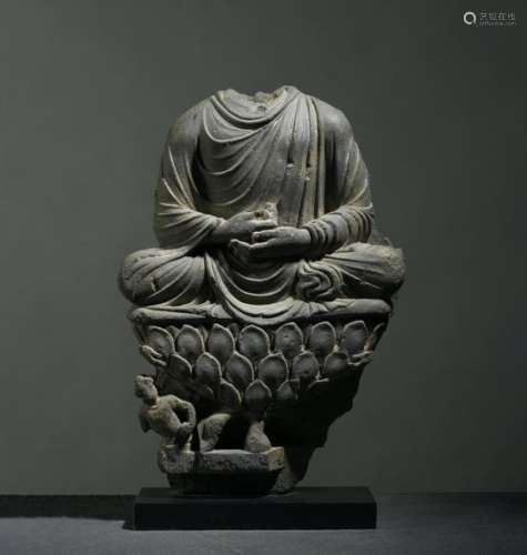 Buddha Art du Gandhâra ca 2° 5° siècles Schiste. H…