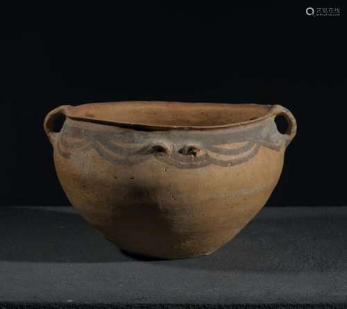 Pot à deux anses Chine, période néolithique Terre …