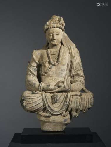 Maitreya Art du Gandhâra ca 3° 5° siècles Schiste.…