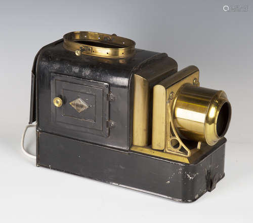 A quantity of various magic lanterns, slides and accessories, including four lanterns, a selection