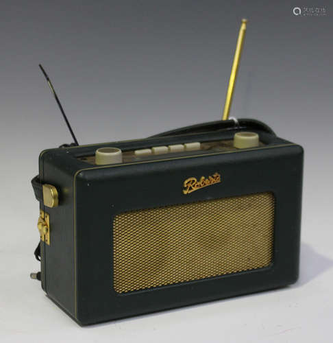 A Roberts Revival RD-10 DAB dark green radio, together with operation booklet.Buyer’s Premium 29.