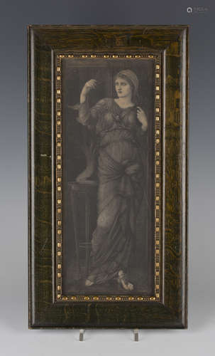 After Edward Burne-Jones - The Delphic Sibyl, a late 19th century monochrome print, published by