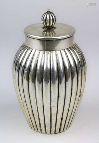 Teedose aus 800er Silber, deutsch um 1910, Koch &B…